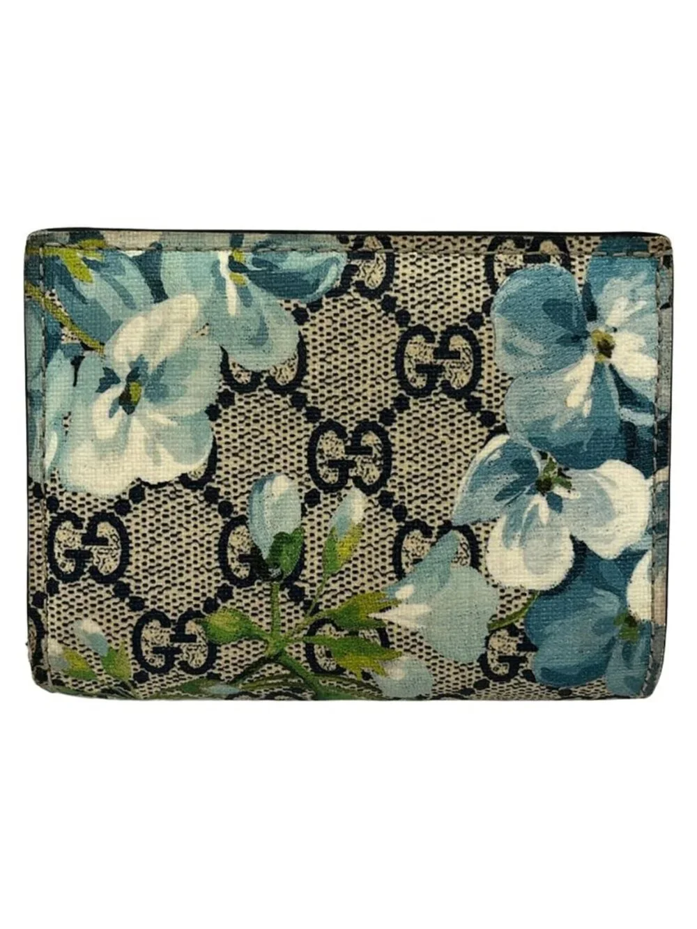 Gucci Bifold Wallet GG Blue Mus Navy Ivory - Picture 1 of 7